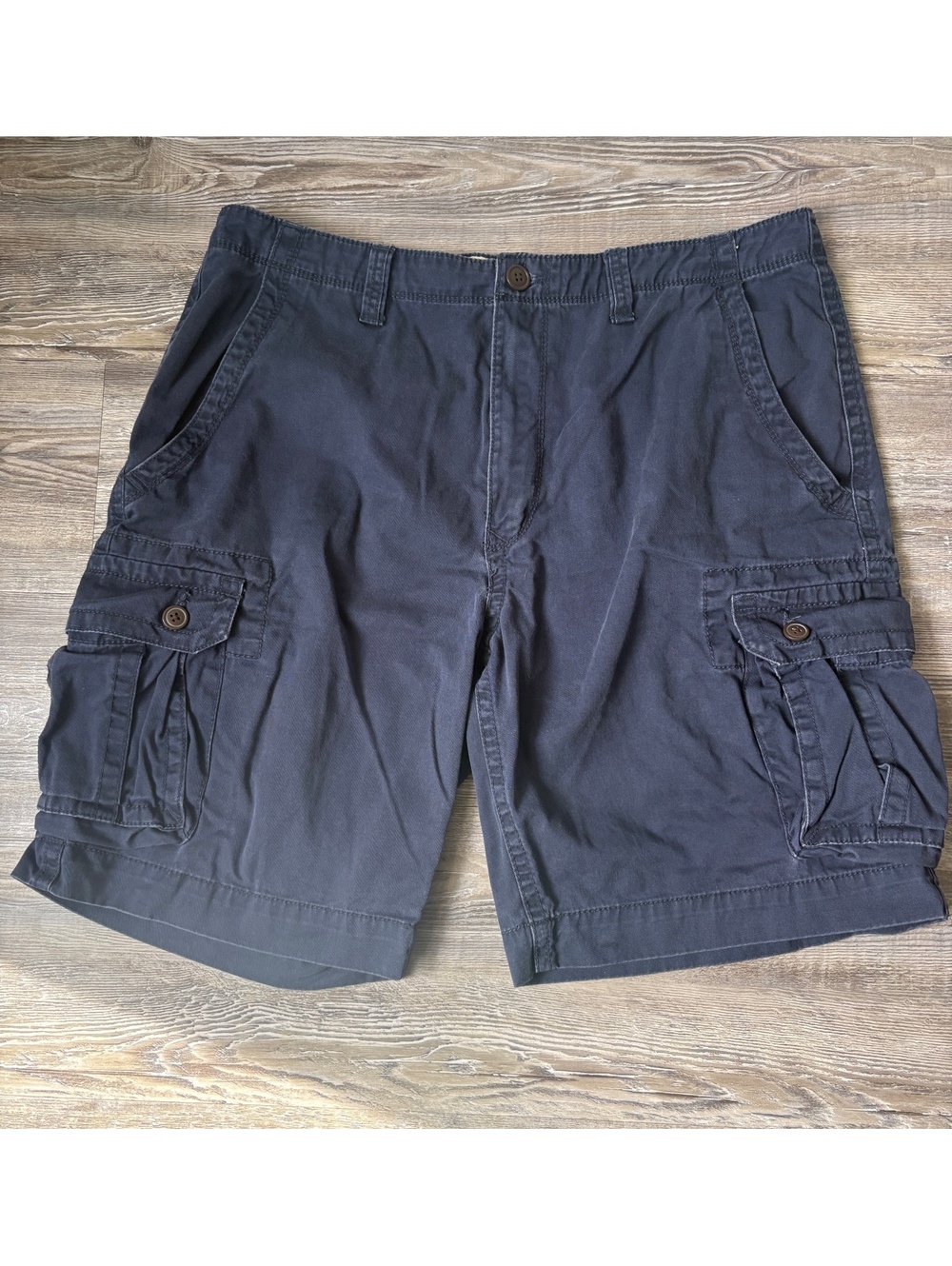 Arizona Jean Co. Men’s Cargo Shorts Size 36 Navy Blue 100% Cotton